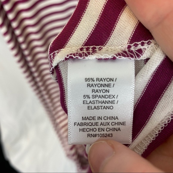 Bobeau Estelle Stripe Side Draped Dress, size 3X - Picture 5 of 9